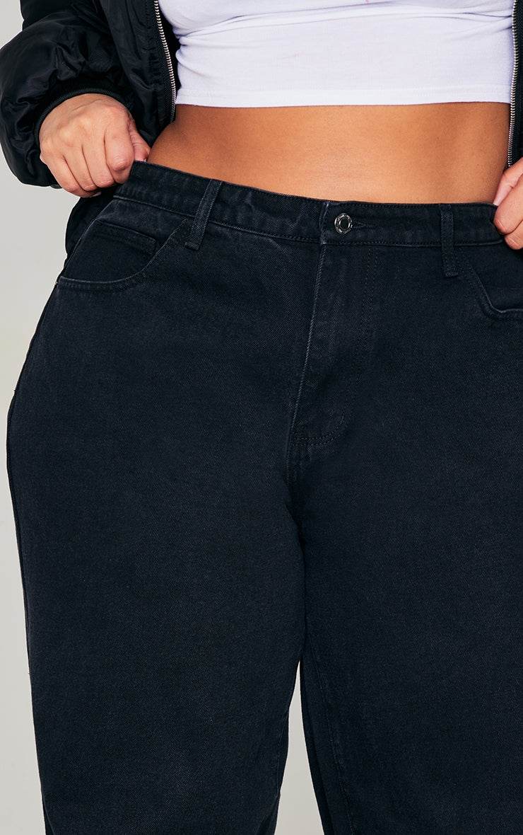 Plus Black High Waist Faded Boyfriend JeansEmbrace off-duty cool with these black high-waist boyfriend jeans. Cut from a durable denim with a subtle faded wash, they offer a relaxed silhouette that sits comfoRedemption By Ashley NorthPlus Black High Waist