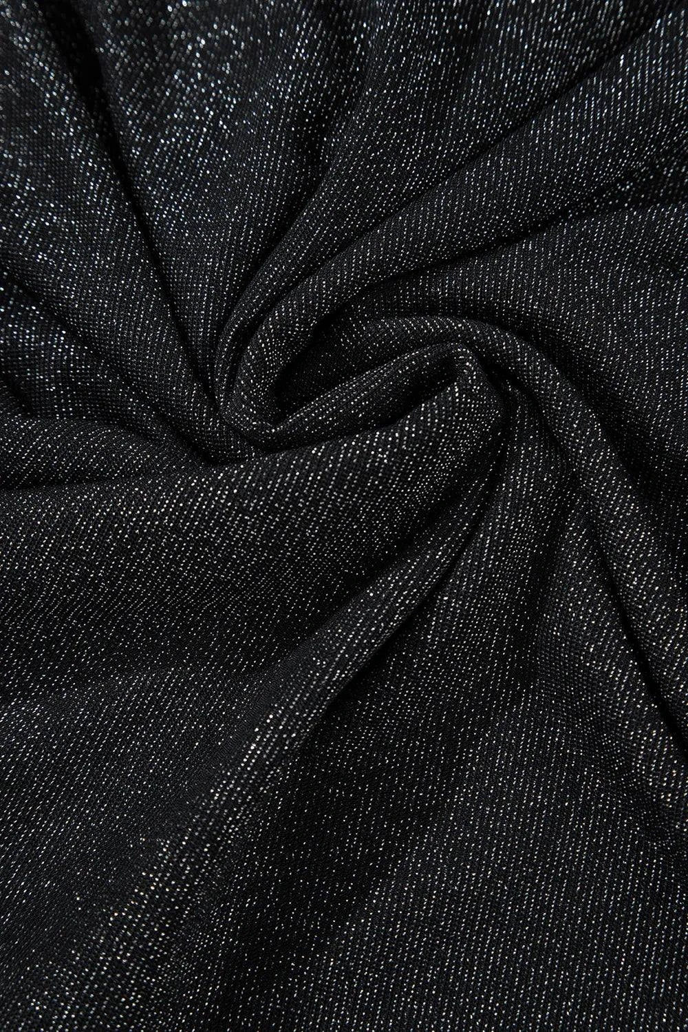 Bowknot V-Neck Long Sleeve Blouse.