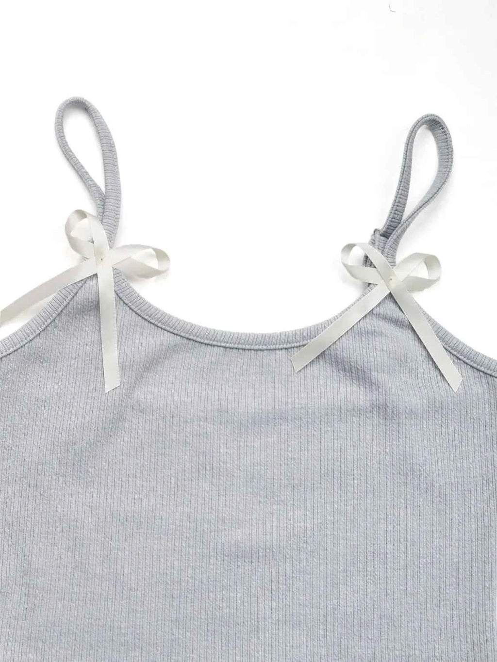 Asymmetrical Bow Cami Skirt Set for Effortless Chic Style.