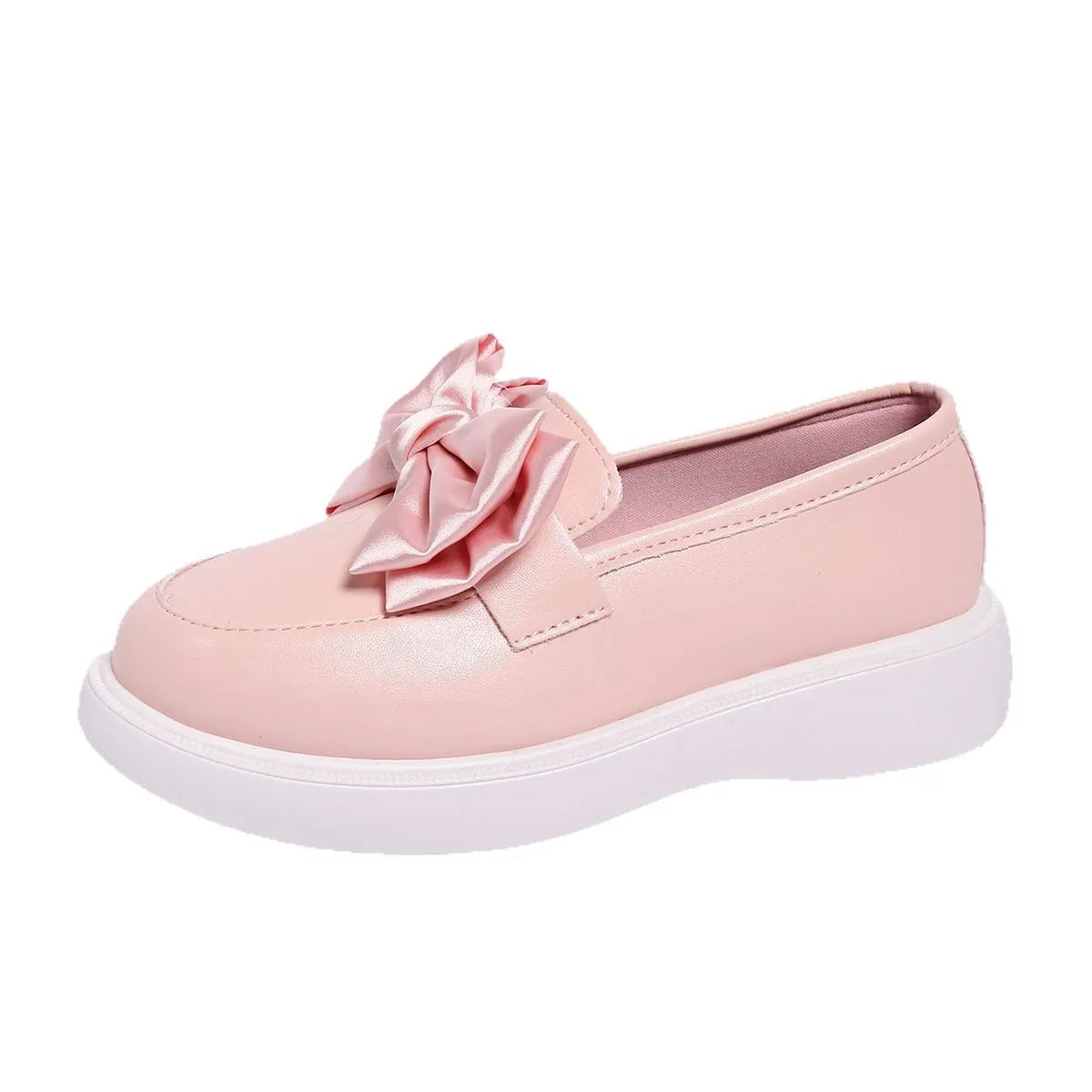 Bow Detail Platform Loafers.