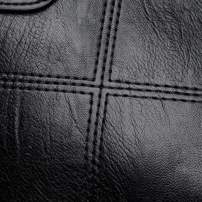 PU Leather Handbag - Stylish Medium Size for Everyday Use.