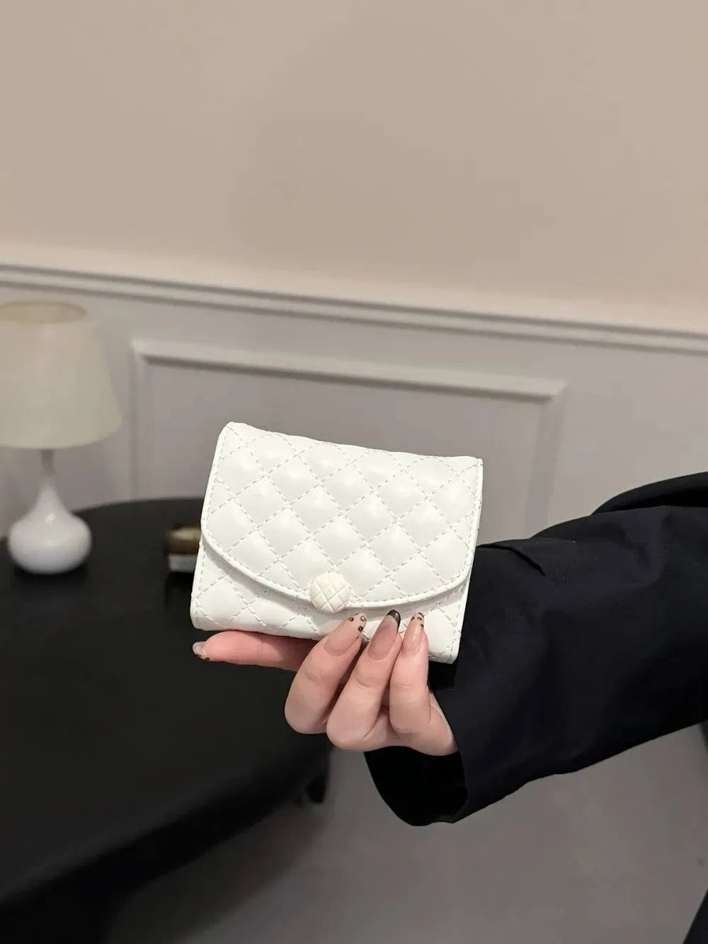 PU Leather Wallet - Solid Color Design -