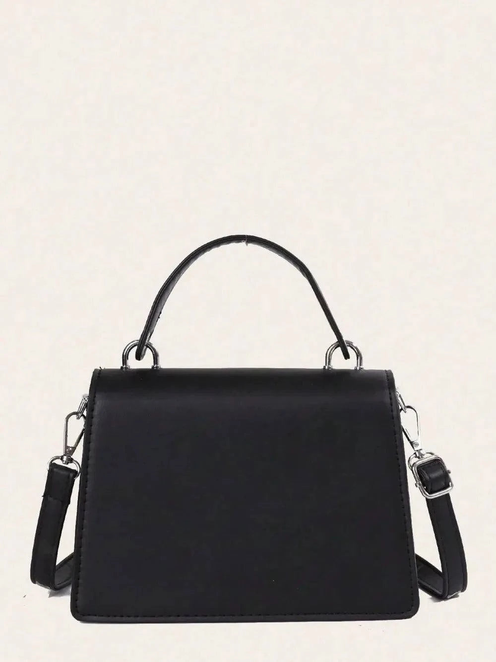 Chain PU Leather Detachable Shoulder Strap Handbag for Versatile Styling.