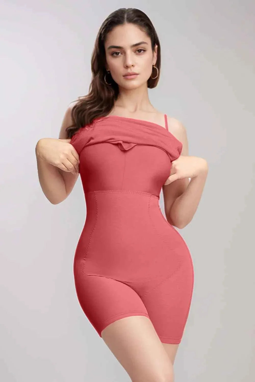 Basic Shapewear Maxi Dress with Built-In Support and Sleeveless Design.