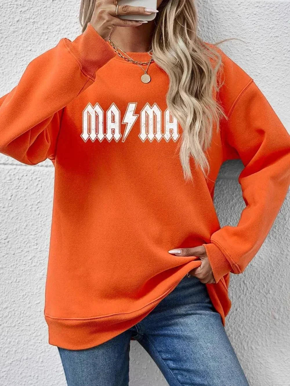 Mama Letter Graphic Dropped Shoulder SweatshirtFeatures: Basic style
Sheer: Opaque
Stretch: No stretch
Material composition: 100% polyester
Care instructions: Machine wash cold. Tumble dry low.
Imported
Product MRedemption By Ashley Northbella canvas drop shoulder sweatshirt