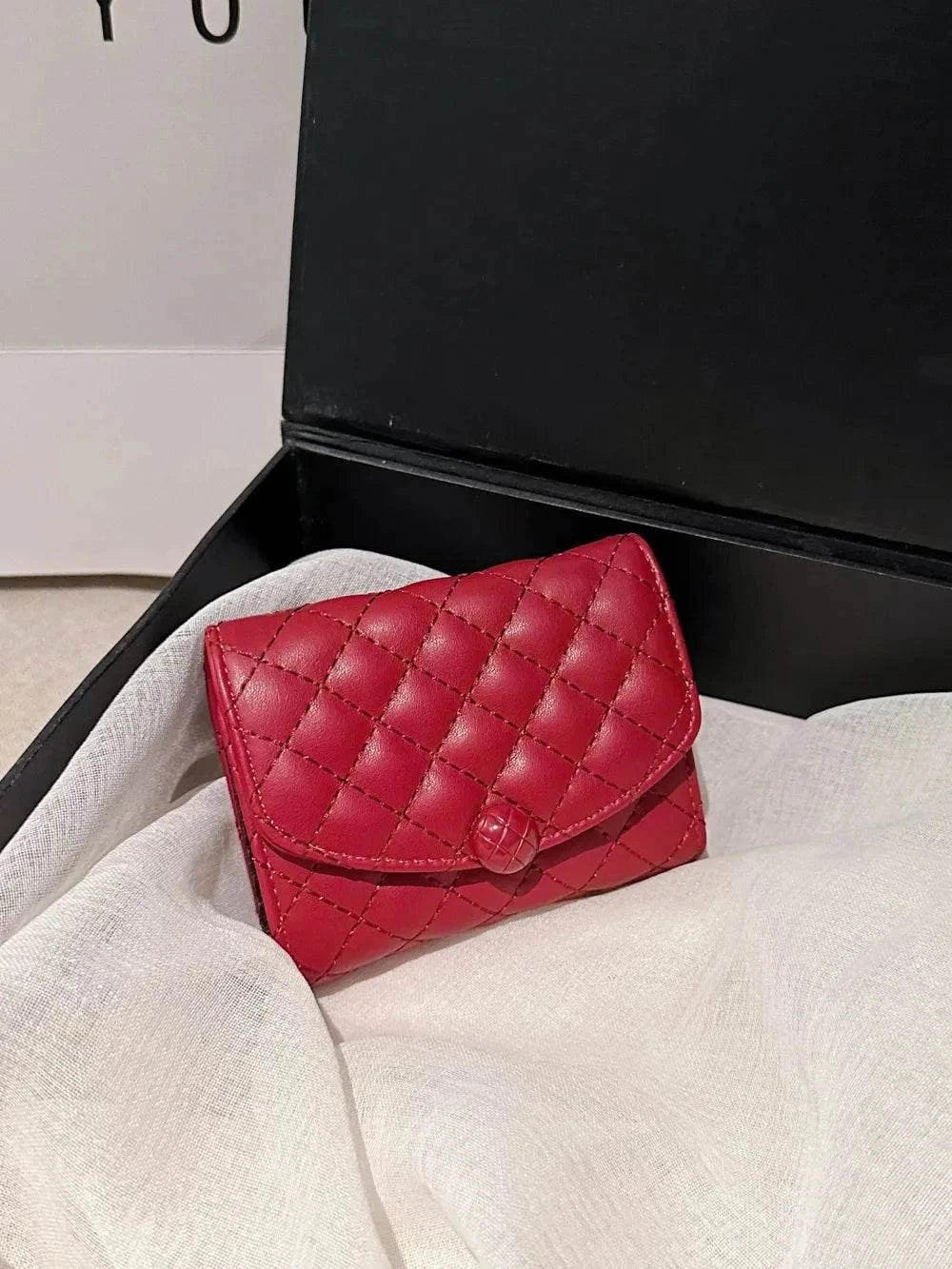 PU Leather Wallet - Solid Color Design.