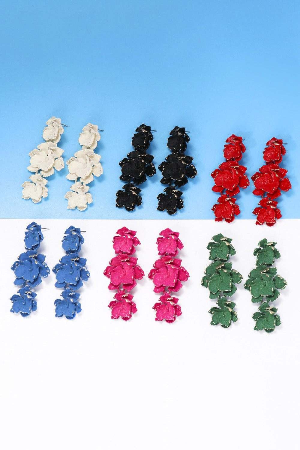 Flower Shape Zinc Alloy Dangle EarringsStyle: Modern
Material: Zinc alloy
Care: Avoid wearing during exercise, as sweat will react with the jewelry to produce silver chloride and copper sulfide, which cauRedemption By Ashley NorthFlower Shape Zinc Alloy