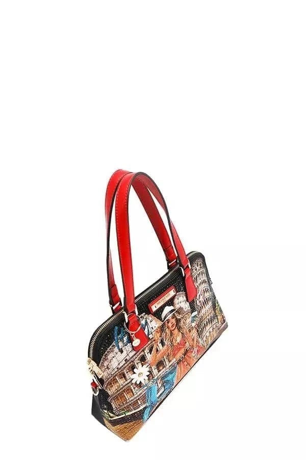 Nicole Lee USA Martha Travels Italy - Dome SatchelThe Martha Travels Italy slim dome-shaped satchel is a sleek, elegant handbag designed for just the essentials, making it perfect for the minimalist on the go. Its sRedemption By Ashley NorthNicole Lee USA