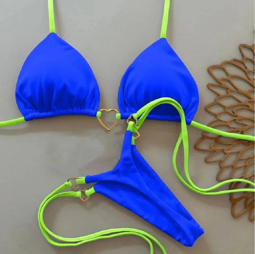 Stylish Halter Bikini Set for Trendy and Comfortable Swimwear.